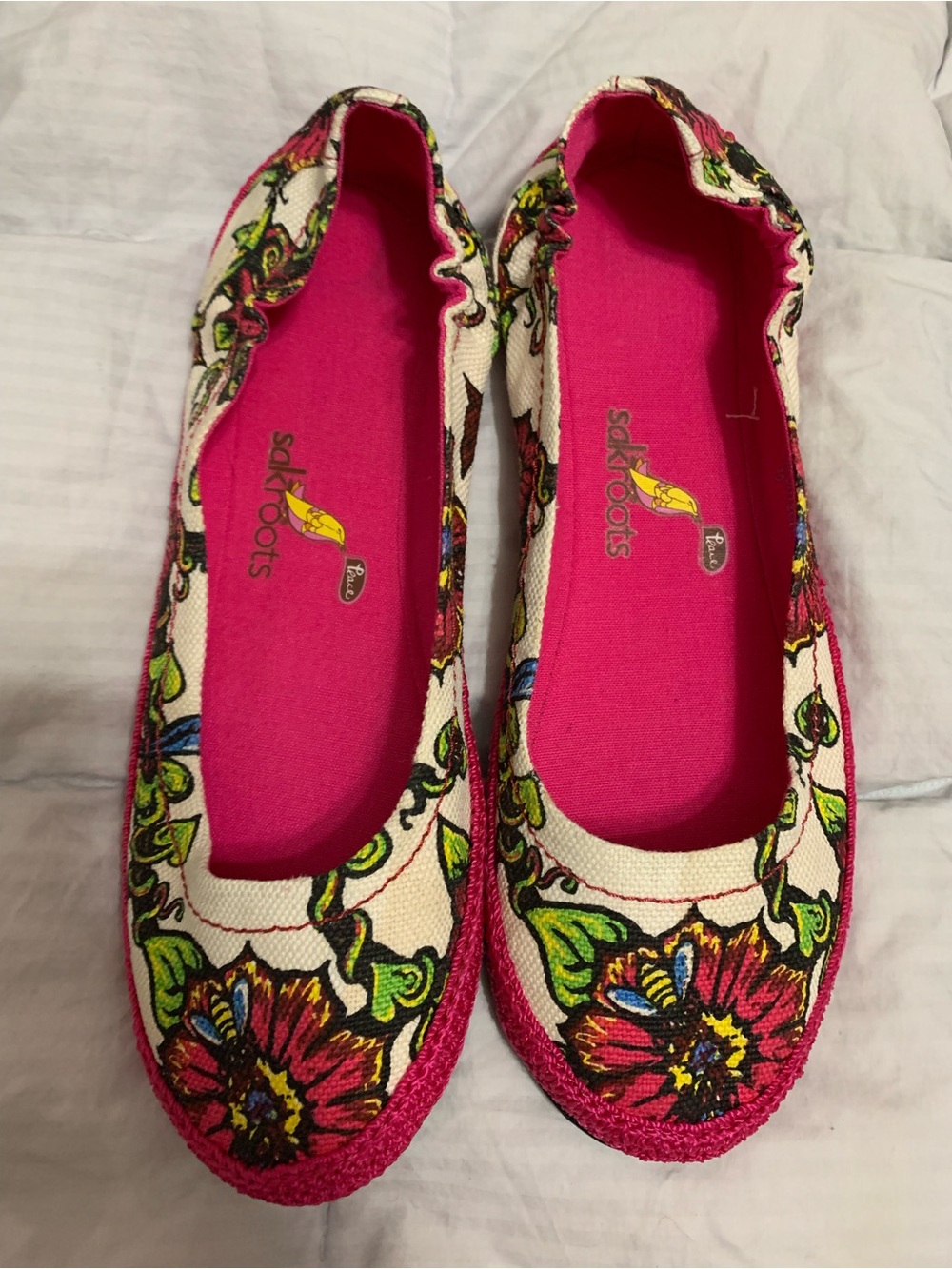 Sakroots Floral Canvas Ballet Flats colorful comfy cute fun
